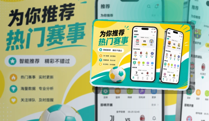 路径式引导 · 比赛信息入口 · 手机追赛更顺手界面展示